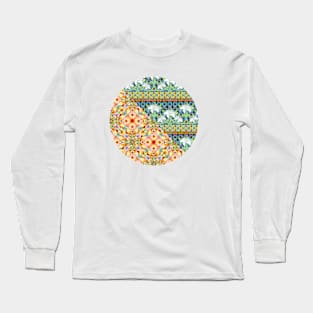 Tangerine Confetti Lilies Long Sleeve T-Shirt